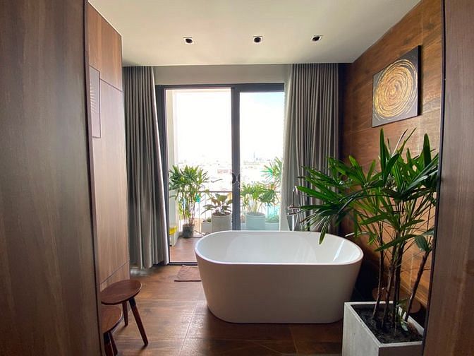 Hình ảnh Căn Hộ 1PN thiết kế sang trọng đẳng cấp bồn tắm view khủng