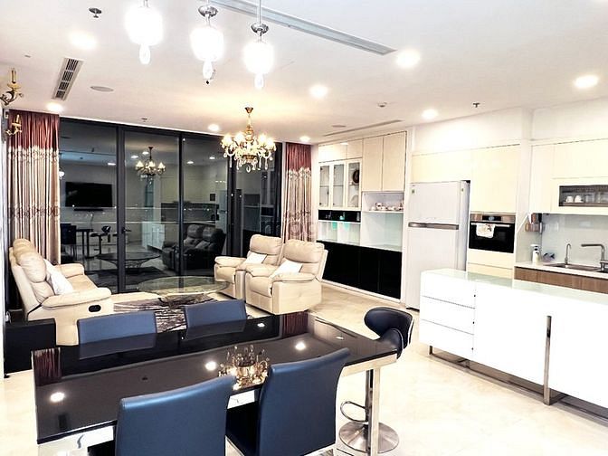 Hình ảnh Cho thuê gấp - 3PN 118m2 tầng cao Vinhomes Bason Aqua 2 full nội thất