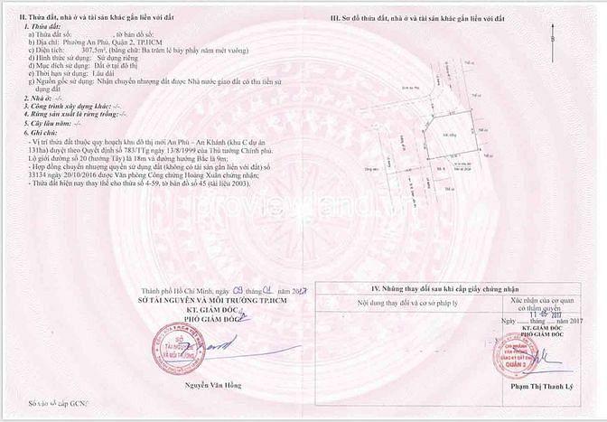 Hình ảnh Bán Lô đất 2 mặt tiền Đường số 20, An Phú, DT đất 307.5m2 đất