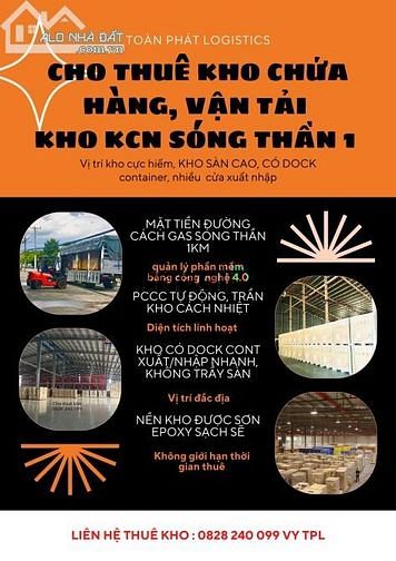 Hình ảnh Thuê kho giá rẻ đầy đủ dịch vụ ở Dĩ An - Bình Dương
