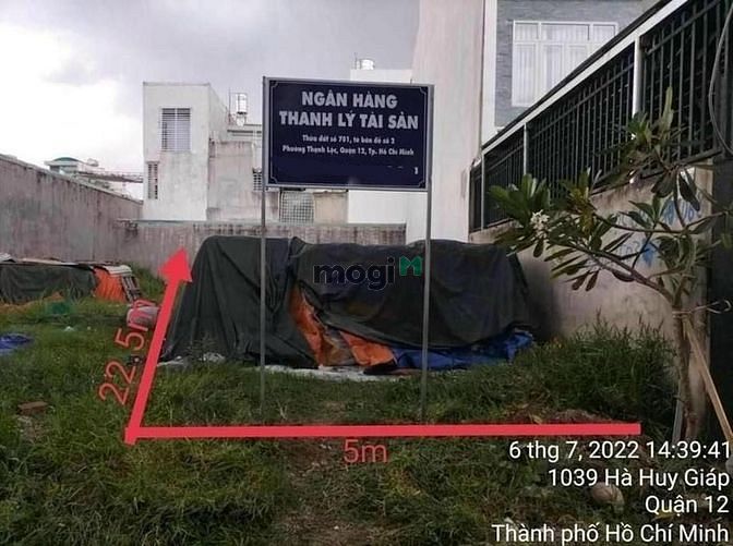 Hình ảnh Bán đất mặt tiền đường Thạnh Lộc 54, giá từ 34tr/m2. Đường rộng 7m
