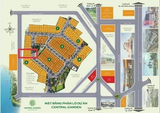 Hình ảnh Đất bán khu dân cư Central Garden Lái Thiêu