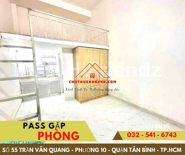 Hình ảnh Pass Phòng 30m2 số 55 Trần Văn Quang, Q.Tân Bình