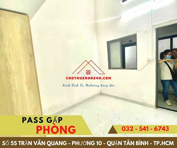 Hình ảnh Pass Phòng 30m2 số 55 Trần Văn Quang, Q.Tân Bình