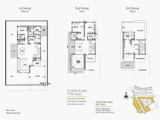 Hình ảnh Biệt thự Riveria Cove, DT 388m2 đất, 3 tầng, 5PN, nhà thô. Giá 45 tỷ