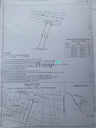 Hình ảnh Bán Lô Đất TC 120m2 hẻm xe hơi đường Đặng Thúc Vịnh Hóc Môn