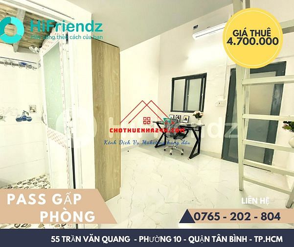 Hình ảnh Pass Phòng 35m2, Có Gác số 55 Trần Văn Quang, P.10, Q.Tân Bình