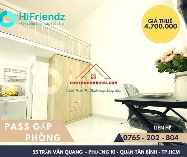 Hình ảnh Pass Phòng 35m2, Có Gác số 55 Trần Văn Quang, P.10, Q.Tân Bình
