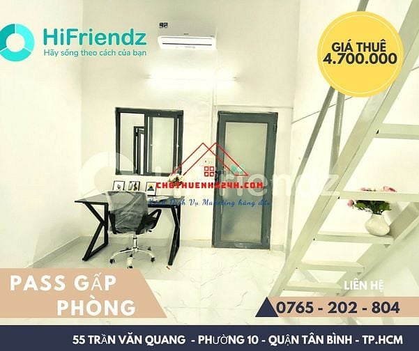 Hình ảnh Pass Phòng 35m2, Có Gác số 55 Trần Văn Quang, P.10, Q.Tân Bình
