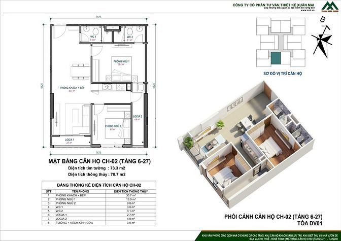 Hình ảnh Mb6623 nạp rút nhanh chóng cao cấp 2PN Rose Town 70m2 giá 3,2 tỷ
