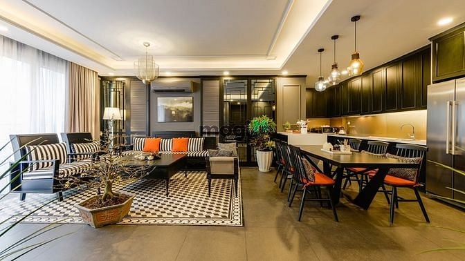 Hình ảnh Cho Thuê Căn D1mesion Quận 1, 2pn 2wc, 60m2 full nội thất giá 25tr,