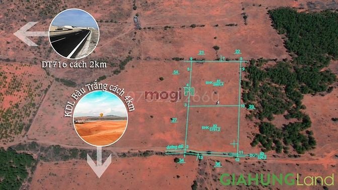 Hình ảnh Đất xã Hòa Thắng cách đường dẫn cao tốc DT716 1km Diện tích 11656m2.