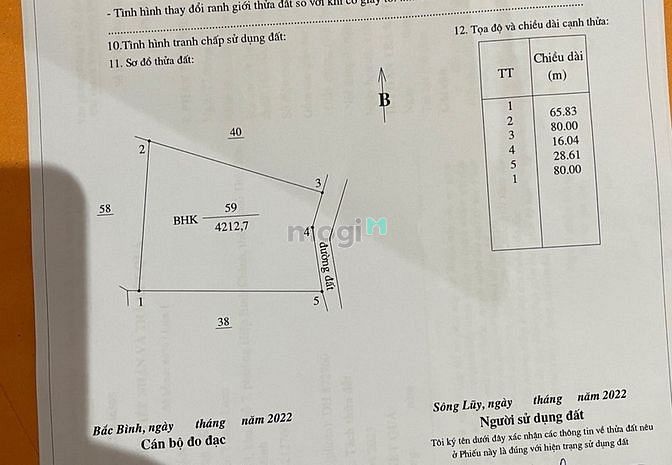 Hình ảnh Đất sào sổ đỏ 4212m2, giá tổng 611 tr bao phí