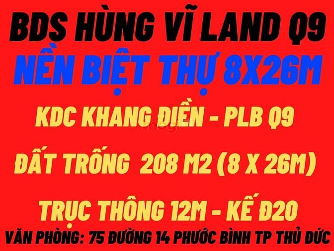 Hình ảnh BDS Hùng Vĩ Land NC 04 lô Đất Khang Điền Q9 chỉ 75tr/m2 27/02/2023