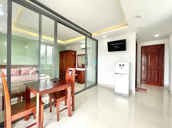 Hình ảnh Căn Hộ Studio 30m2 sang trọng 1PN, FULL Nội Thất Gỗ - Hoàng Sa Quận 3.
