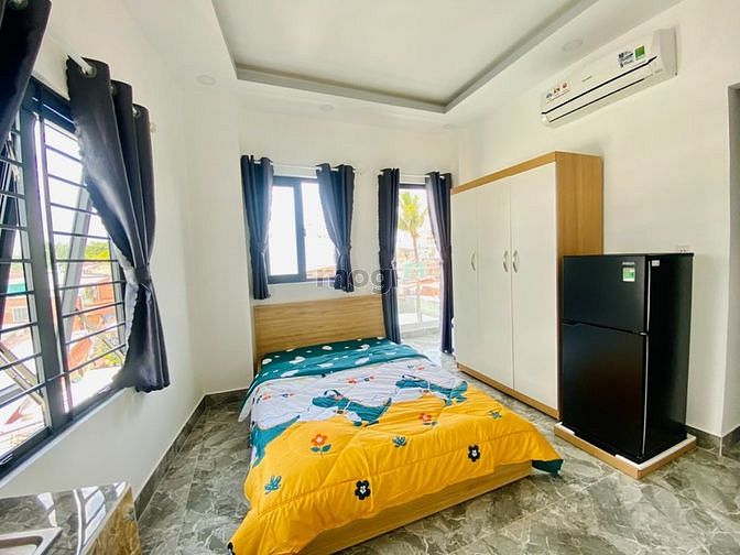 Hình ảnh Cho Thuê Studio MỚI - Ban Công - Full nội thất Mới - Nơ Trang Long