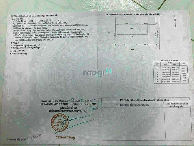 Hình ảnh Bán Nhà Vườn xã Nhuận Đức Củ Chi DT 766m ( Có 300m Thổ Cư )