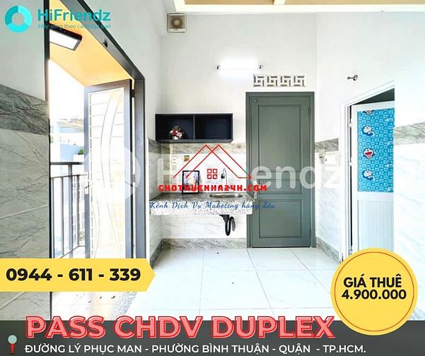 Hình ảnh Pass GẤP CHDV Duplex Cửa Sổ Ngay đường Lý phục Man, Bình Thuận, Quận 7