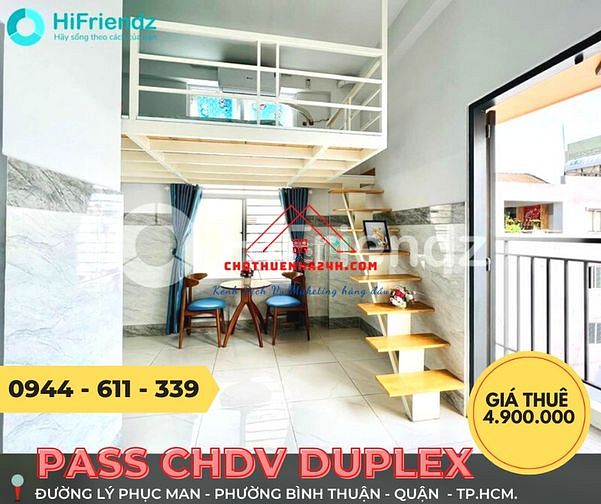 Hình ảnh Pass GẤP CHDV Duplex Cửa Sổ Ngay đường Lý phục Man, Bình Thuận, Quận 7