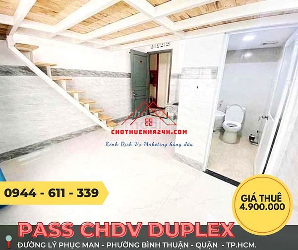 Hình ảnh Pass GẤP CHDV Duplex Cửa Sổ Ngay đường Lý phục Man, Bình Thuận, Quận 7