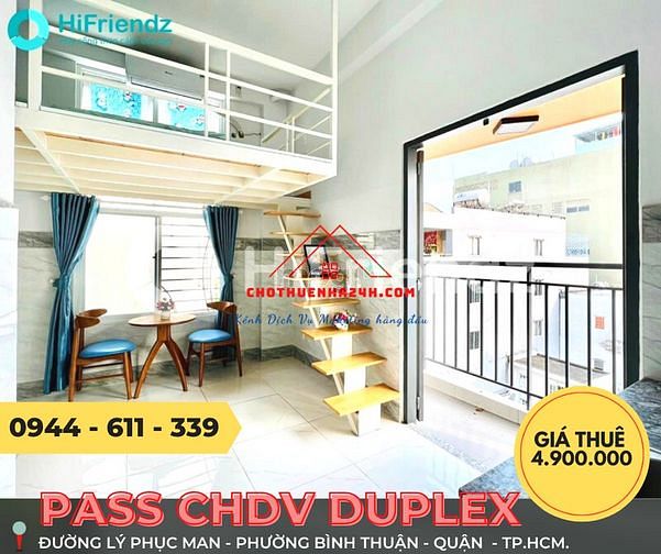Hình ảnh Pass GẤP CHDV Duplex Cửa Sổ Ngay đường Lý phục Man, Bình Thuận, Quận 7