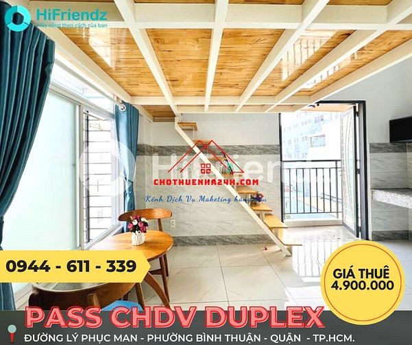Hình ảnh Pass GẤP CHDV Duplex Cửa Sổ Ngay đường Lý phục Man, Bình Thuận, Quận 7