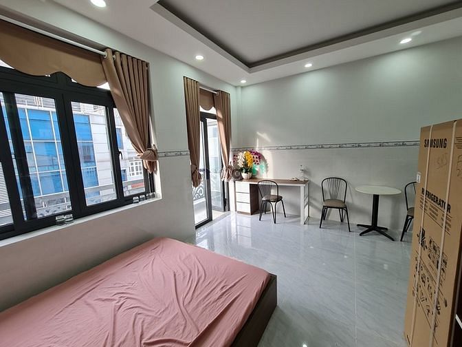 Hình ảnh Mb6623 nạp rút nhanh chóng studio ban công full nội thất gần Sân Bay