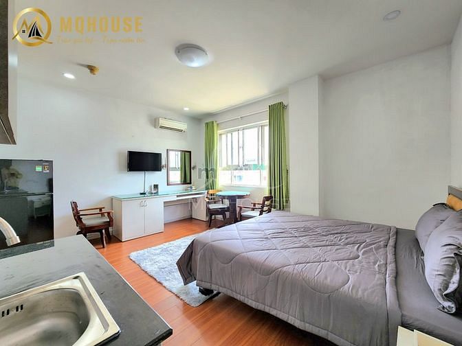 Hình ảnh Mb6623 nạp rút nhanh chóng studio full nội thất cửa sổ lớn gần sân bay, CV Hoàng Văn Thụ