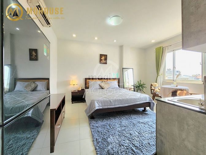 Hình ảnh Mb6623 nạp rút nhanh chóng studio full nội thất cửa sổ lớn gần sân bay, CV Hoàng Văn Thụ