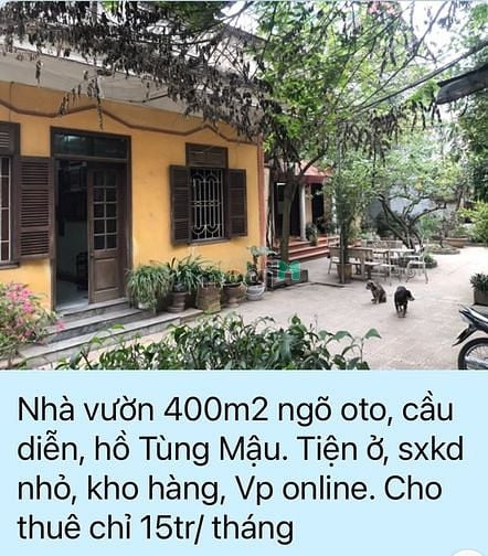 Hình ảnh Nhà ở, sxkd nhỏ, vp online. Cho thuê chỉ 15tr/tháng