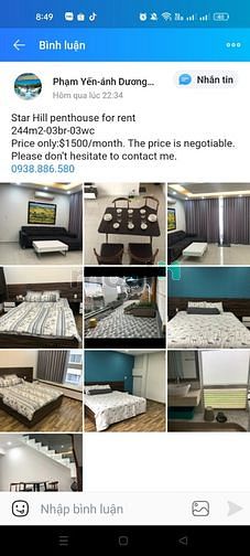 Hình ảnh Cho thuê Penthoues star hill, nhà đẹp, giá chỉ 35 triệu