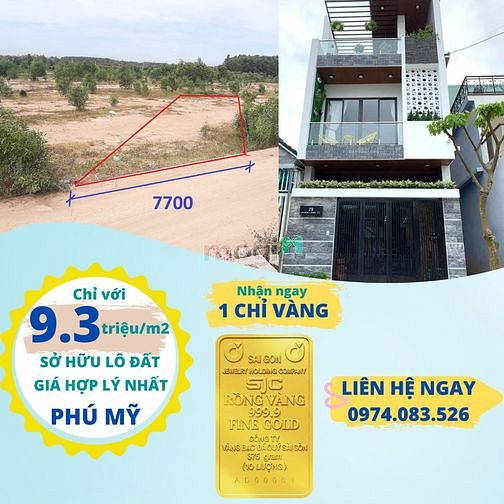 Hình ảnh Đất nền Phú Mỹ 160m2, chính chủ bán gấp, tặng chỉ vàng khi mua