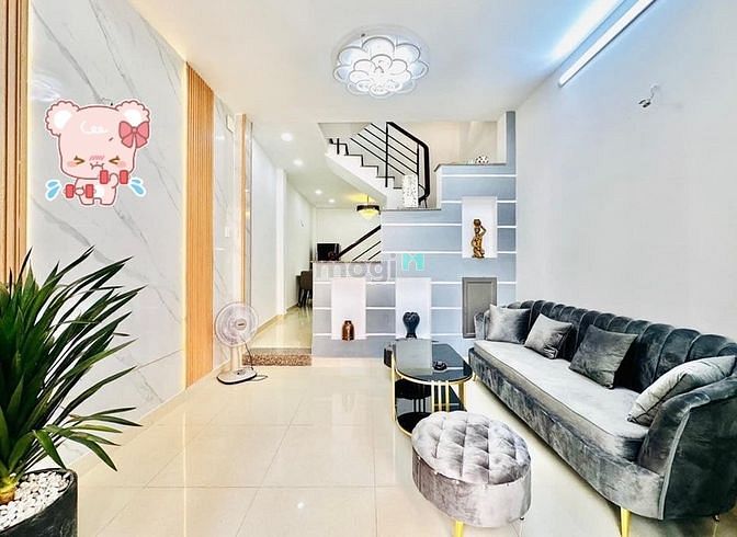 Hình ảnh Nhà Phan Văn Trị - Bình Thạnh, Hẻm Oto, 4 Tầng, Full Nội Thất Cao Cấp.