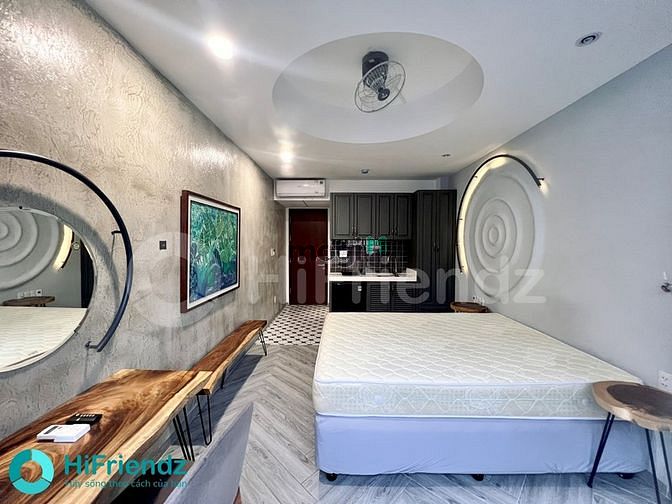 Hình ảnh Studio Ban Công_Full nội thất hiện đại_Nhà mới 100%_đối diện Bộ CA Q1