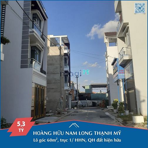 Hình ảnh VLR[NC]- Lô GÓC 2 MẶT TIỀN DA Thịnh Vượng đường Hoàng Hữu Nam Thủ Đức