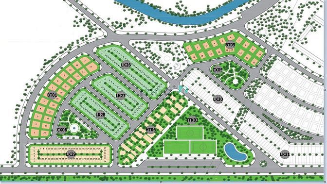 Hình ảnh Đất LK sổ đỏ, hướng đông nam, đường 15m khu đô thị mới Đông Sơn