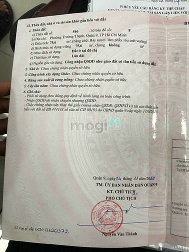 Hình ảnh Nhà Bán Riêng Lẻ Quận 9 Tp Thủ Đức
