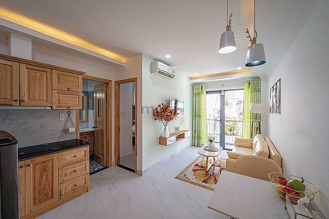 Hình ảnh 1PN bancol DTSD 40m2 full nội thất cao cấp Đề Thám Q1