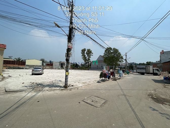 Hình ảnh Cho thuê đất trống MT đường 11- Thủ Đức. DT: 50x60. ( 3000m). Giá: 70
