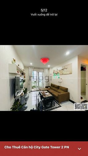Hình ảnh Cho Thuê 2PN CH City Gate P16 Q8 NTCB 7tr full NT 9tr5