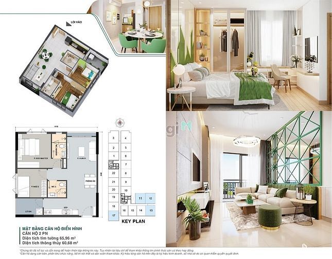 Hình ảnh Căn GÓC 68m2 2PN giá 2.08 tỷ tầng cao view sân bay