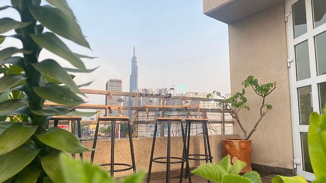 Hình ảnh Studio ban công cực chill cho khách thích nhẹ nhàng