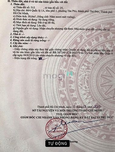 Hình ảnh Chính chủ bán đất vị trí đẹp phường Tân Phú