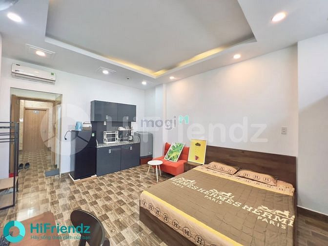 Hình ảnh Studio Cửa sổ_Full NT_Máy giặt riêng_Thang máy_View đẹp_cầu Ông Lãnh