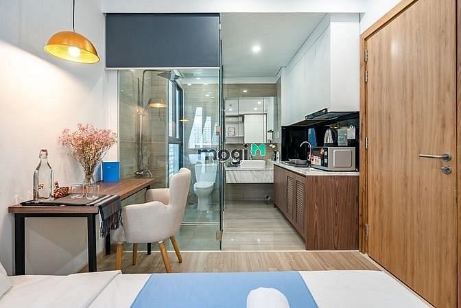 Hình ảnh Căn Hộ 1 Phòng Ngủ Nội Thất Cao Cấp Trung Tâm Quận 1