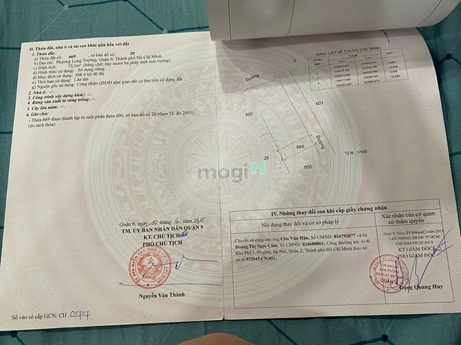 Hình ảnh Bán đất ngang 5 đường lã xuân oai. P long trường. Q9.