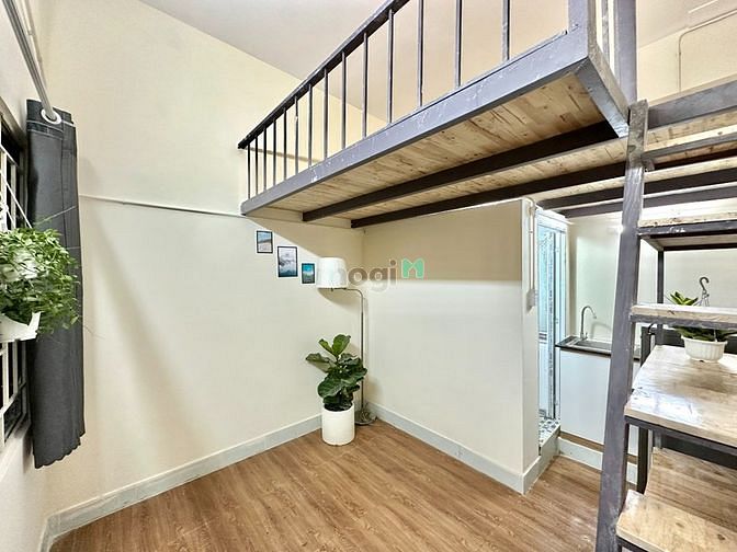 Hình ảnh CHDV full nội thất cạnh ĐH Văn Lang, có gác, ban công, giờ giấc tự do