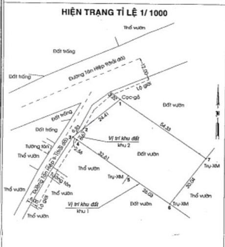 Hình ảnh Đất Mặt Tiền đường Tân Hiệp 9 ,huyện Hóc Môn .