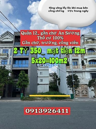 Hình ảnh Đất Quận 12- Hàng Ngộp khách kí gửi
