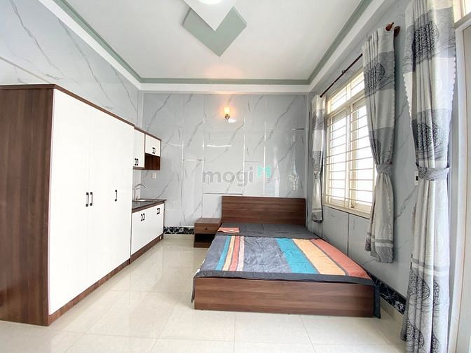 Hình ảnh Studio trống sẵn - nội thất cơ bản - ban công lớn thoáng mát